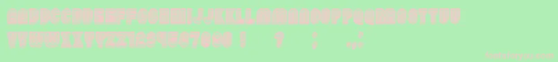 ChicagoNeon3D Font – Pink Fonts on Green Background