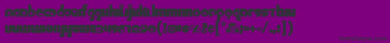 CHICK    Font – Black Fonts on Purple Background