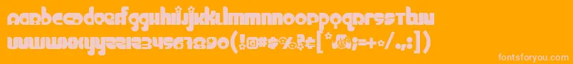 CHICK    Font – Pink Fonts on Orange Background
