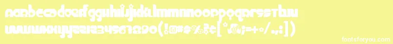CHICK    Font – White Fonts on Yellow Background
