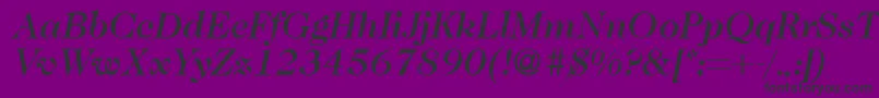 fuente Caslon335mediumRegularitalic – Fuentes Negras Sobre Fondo Morado