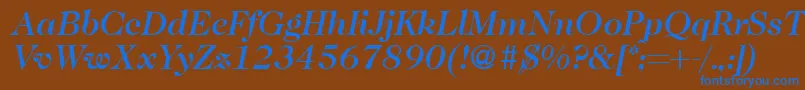 Lisätietoja Caslon335mediumRegularitalic-fontista Caslon335mediumRegularitalic-fontti – siniset fontit ruskealla taustalla