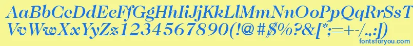 Lisätietoja Caslon335mediumRegularitalic-fontista Caslon335mediumRegularitalic-fontti – siniset fontit keltaisella taustalla