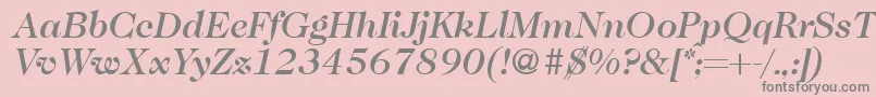 Más sobre la fuente Caslon335mediumRegularitalic fuente Caslon335mediumRegularitalic – Fuentes Grises Sobre Fondo Rosa