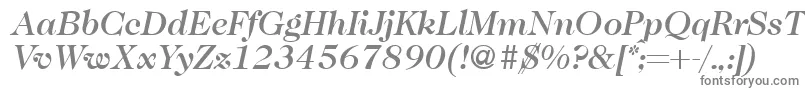 Шрифт Caslon335mediumRegularitalic – серые шрифты на белом фоне