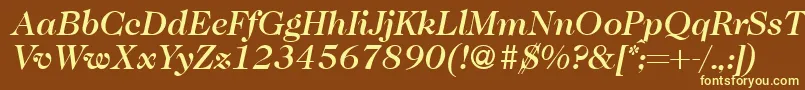 Lisätietoja Caslon335mediumRegularitalic-fontista Caslon335mediumRegularitalic-fontti – keltaiset fontit ruskealla taustalla