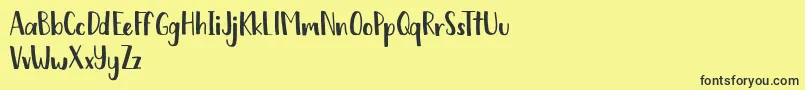 Chickadee free Font – Black Fonts on Yellow Background