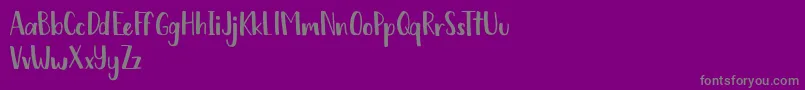 Chickadee free-Schriftart – Graue Schriften auf violettem Hintergrund