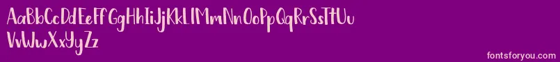 Chickadee free Font – Pink Fonts on Purple Background
