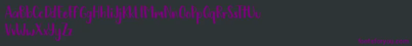 Chickadee free Font – Purple Fonts on Black Background