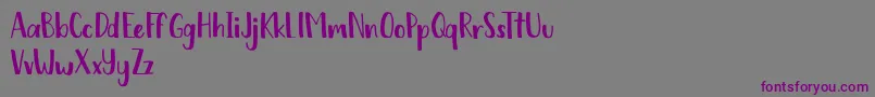 Chickadee free Font – Purple Fonts on Gray Background