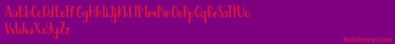Chickadee free Font – Red Fonts on Purple Background