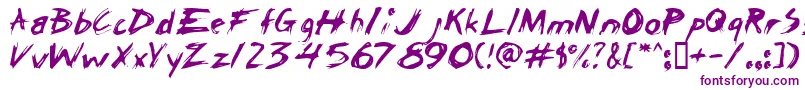 ChickenScratch Font – Purple Fonts on White Background