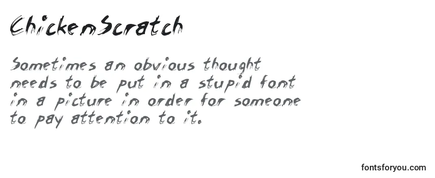 Обзор шрифта ChickenScratch (123304)