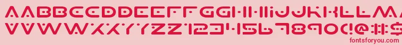 PlanetSExpanded Font – Red Fonts on Pink Background