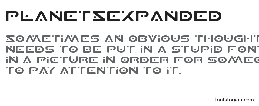 PlanetSExpanded Font