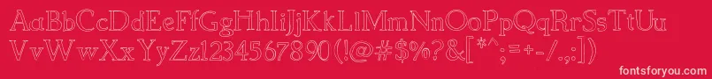 Children s  Book Font – Pink Fonts on Red Background