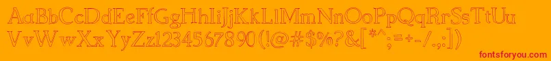 Children s  Book Font – Red Fonts on Orange Background