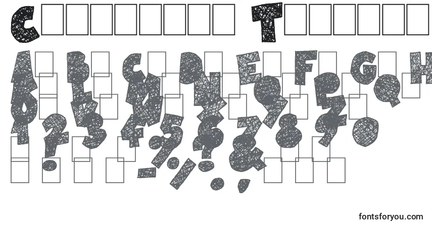 Schriftart Childrens Theater – Alphabet, Zahlen, spezielle Symbole