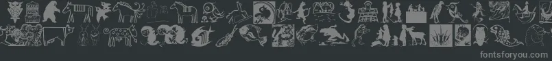 Więcej informacji o czcionce ChildrensDarlings Czcionka ChildrensDarlings – szare czcionki na czarnym tle