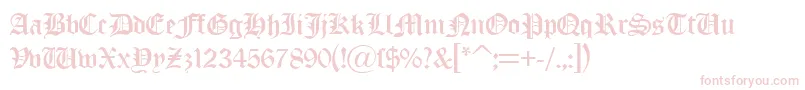 OldLondonDb Font – Pink Fonts on White Background