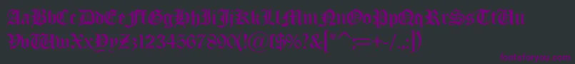 fuente OldLondonDb – Fuentes Moradas Sobre Fondo Negro