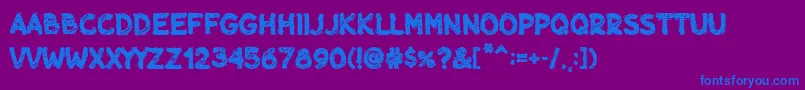 Шрифт Chill out Gang – синие шрифты на фиолетовом фоне