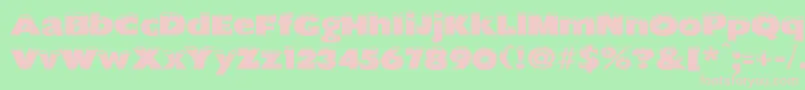 chilled Font – Pink Fonts on Green Background