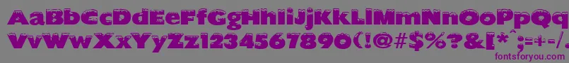 Шрифт chilled – фиолетовые шрифты на сером фоне