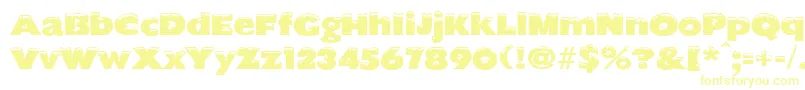 chilled-fontti – keltaiset fontit