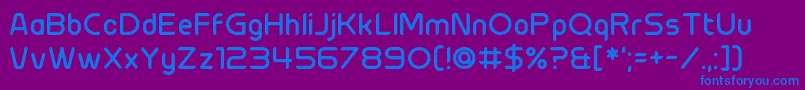 Chillit Font – Blue Fonts on Purple Background