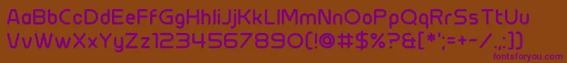 Шрифт Chillit – фиолетовые шрифты на коричневом фоне