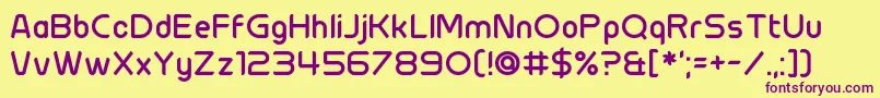 Шрифт Chillit – фиолетовые шрифты на жёлтом фоне