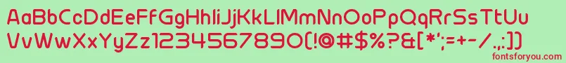 Chillit Font – Red Fonts on Green Background