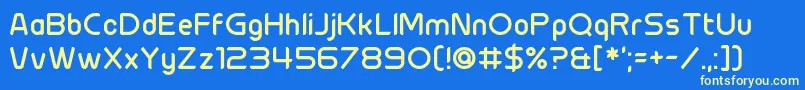 Chillit Font – Yellow Fonts on Blue Background