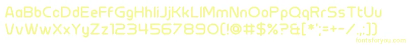 Шрифт Chillit – жёлтые шрифты на белом фоне