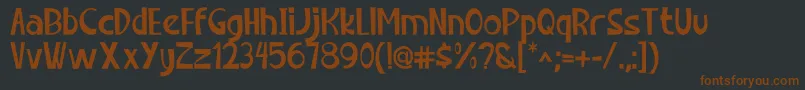 Chillok Font – Brown Fonts on Black Background