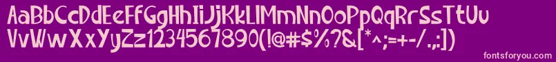Chillok Font – Pink Fonts on Purple Background