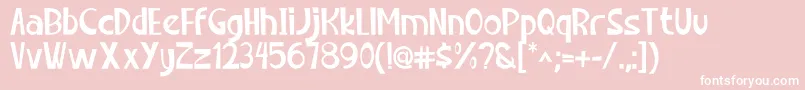 Chillok Font – White Fonts on Pink Background