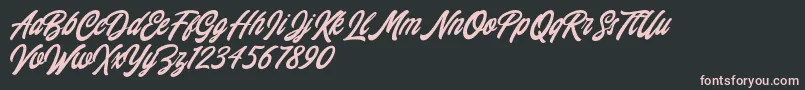 Chillout Free For Personal Use-Schriftart – Rosa Schriften auf schwarzem Hintergrund