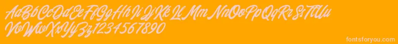 More about Chillout Free For Personal Use Font Chillout Free For Personal Use Font – Pink Fonts on Orange Background
