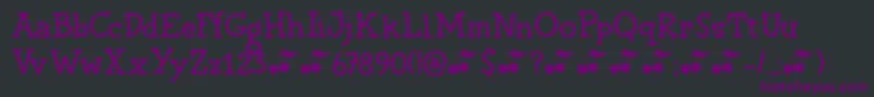 Chilly Cherry DEMO Font – Purple Fonts on Black Background