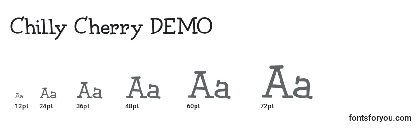 Chilly Cherry DEMO Font Sizes