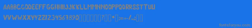 ChilmicFree Regular Font – Gray Fonts on Blue Background