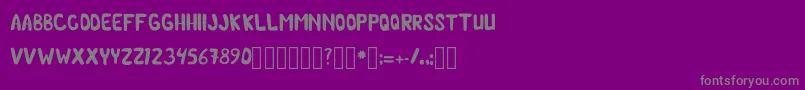 ChilmicFree Regular Font – Gray Fonts on Purple Background