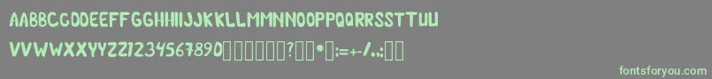 ChilmicFree Regular Font – Green Fonts on Gray Background