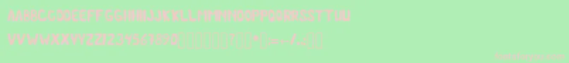 ChilmicFree Regular Font – Pink Fonts on Green Background