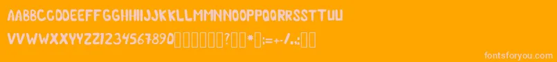 ChilmicFree Regular Font – Pink Fonts on Orange Background