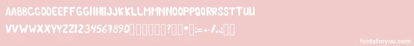 ChilmicFree Regular Font – White Fonts on Pink Background