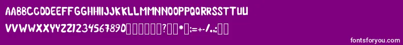 ChilmicFree Regular Font – White Fonts on Purple Background